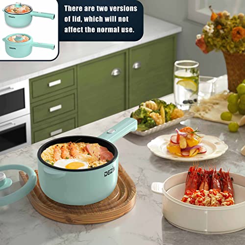 Dezin Electric Cooker, 2L Non-Stick Sauté Pan, Rapid Noodles Mini Pot for Steak, Egg, Fried Rice, Ramen, Oatmeal, Soup with Power Adjustment, College Dorm Room Essential - Image 4