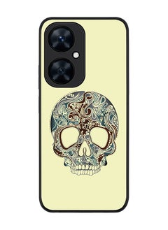 Rugged Black Edge case for Huawei nova 11i , Slim fit Soft Case Flexible Rubber Edges Anti Drop TPU Gel Thin Cover - Skully Tattoo