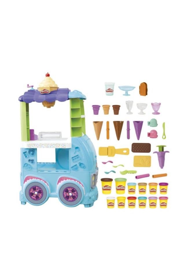 HASBRO - GAMING - Jumbo Kitchen Creations Ultimate Ice Cream Truck Playset For Kids 3 Years And Up - Image 1