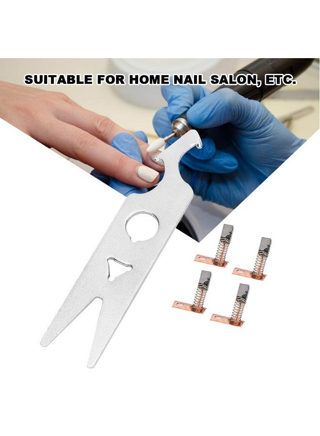 Cimenn 2 Pairs Carbon Brush Wrench Set Nail Drill Handpiece Accessory Replacement Part For Home Nail Salon - Image 2