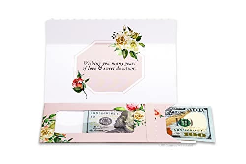 ZipGifts Wedding Card ZipOpen Money Holder wClear Plastic Window for Cash Check Gift Card Cheers to Mr Mrs - Image 2