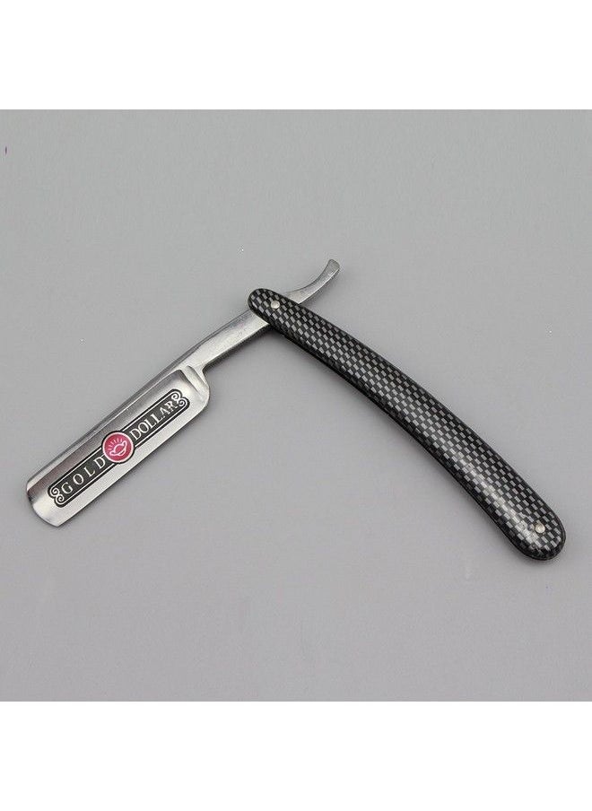 GOLD DOLLAR Shaving Cut Throat Straight Razor Color Silver and Black  - Image 3
