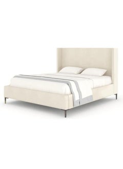 Bed and Mattress Zone Cloudy Tufted Fabric Bed 190x90 Single Size Beige Color 