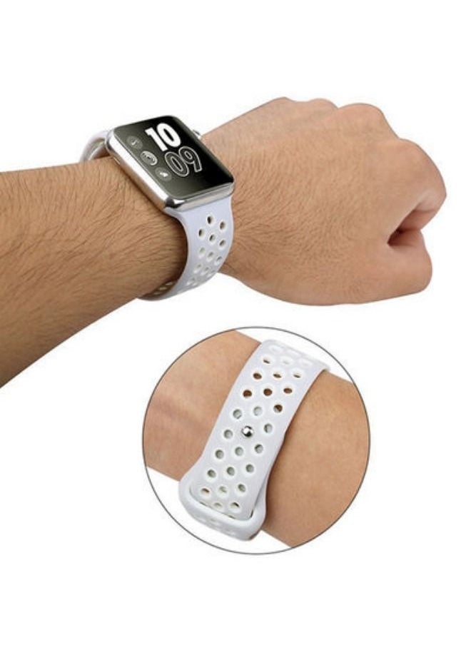 SAB - Sport Soft Silicone Replacement Strap For Apple Watch 42mm - Image 1
