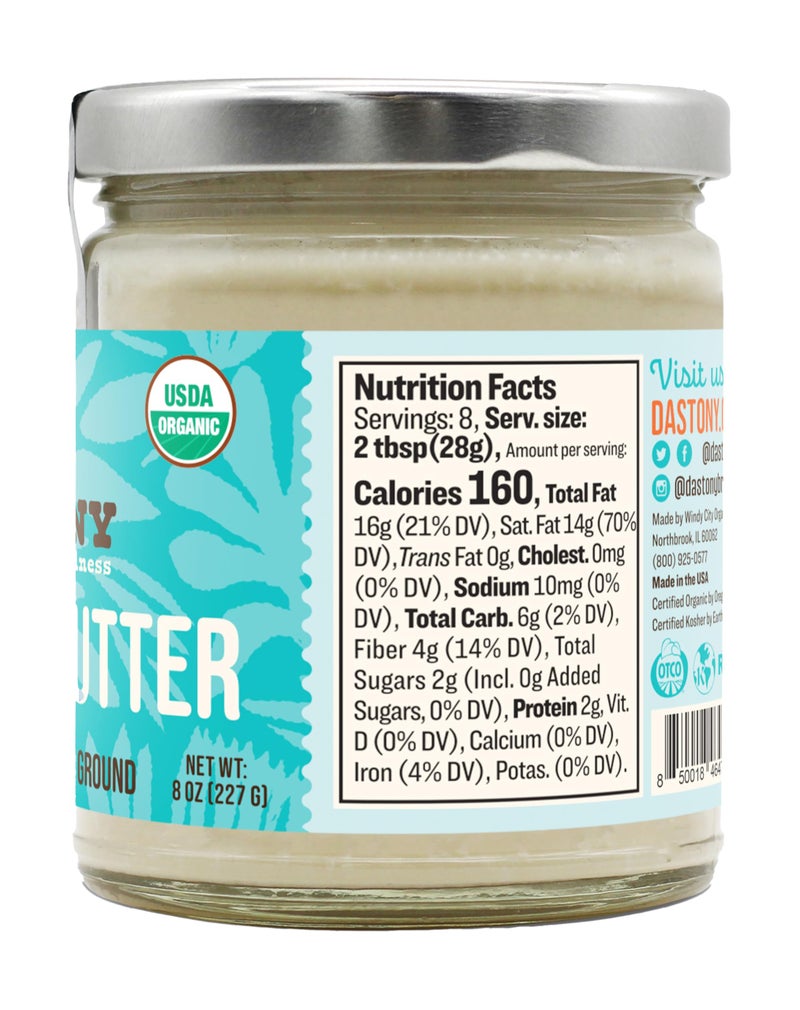 Dastony Organic Raw Coconut Butter, 8 oz | Only One Ingredient | Vegan, Paleo and Keto Friendly, Non GMO, Gluten-free - Pack of 1 - Image 2