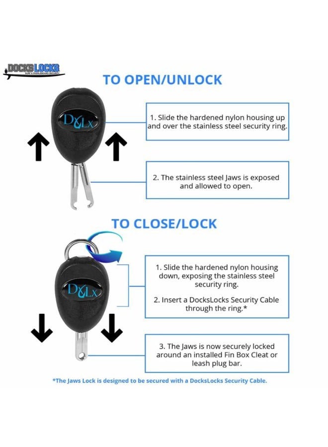 DocksLocks Deluxe SUP Kit (with Paddle Lock) - Image 3