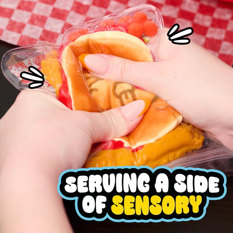 Just Play Ooey Gooey Gooey Grill Chicken BBGoo Set with Toppings  Super Soft and Squishy Play Food  Fidget and Sensory Toy for Kids  Girls  Boys  Ages 3 and Up by Just Play - Image 2