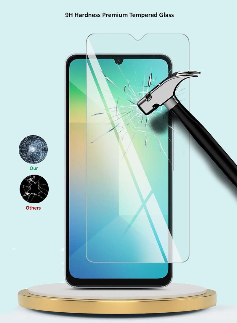 GMAX Samsung Galaxy A07 4G 2025 / Samsung Galaxy A06 4G 2024 Premium Series Curved Edges 9H 2.5D Tempered Glass Screen Protector - Clear - Image 3
