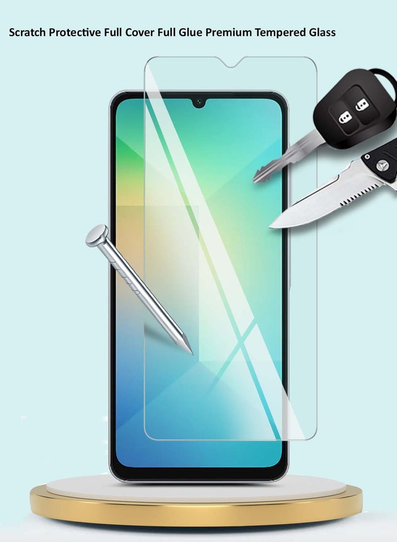 GMAX Samsung Galaxy A07 4G 2025 / Samsung Galaxy A06 4G 2024 Premium Series Curved Edges 9H 2.5D Tempered Glass Screen Protector - Clear - Image 4