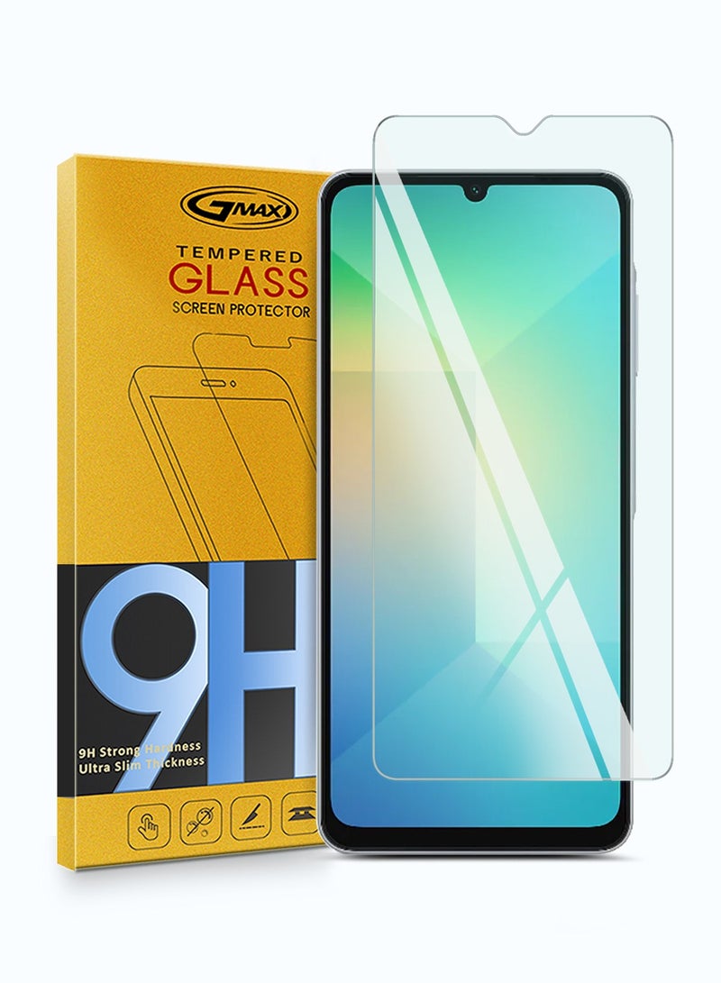 GMAX Samsung Galaxy A07 4G 2025 / Samsung Galaxy A06 4G 2024 Premium Series Curved Edges 9H 2.5D Tempered Glass Screen Protector - Clear - Image 1