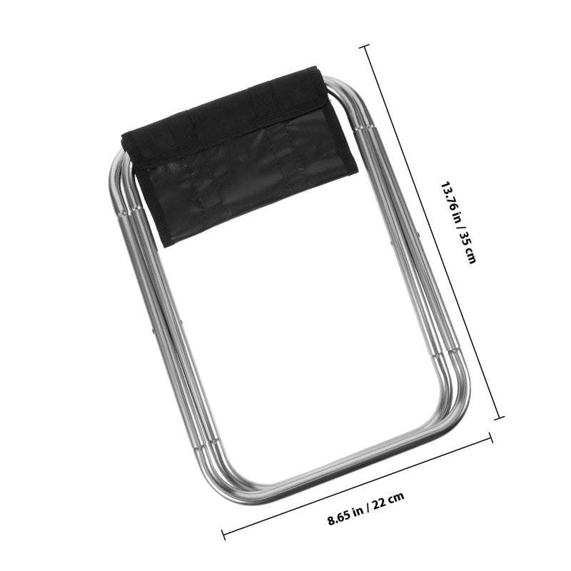 Portable Folding Aluminum Alloy Camping Stool Lightweight Outdoor Seat For Travel - Image 4