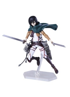 General Figure, Attack on the Giant Figure 203 Mikasa Ackerman Figma Boxed movable ornament (15cm)  - Image 2