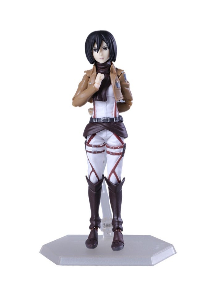 General Figure, Attack on the Giant Figure 203 Mikasa Ackerman Figma Boxed movable ornament (15cm)  - Image 3