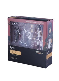 General Figure, Attack on the Giant Figure 203 Mikasa Ackerman Figma Boxed movable ornament (15cm)  - Image 4