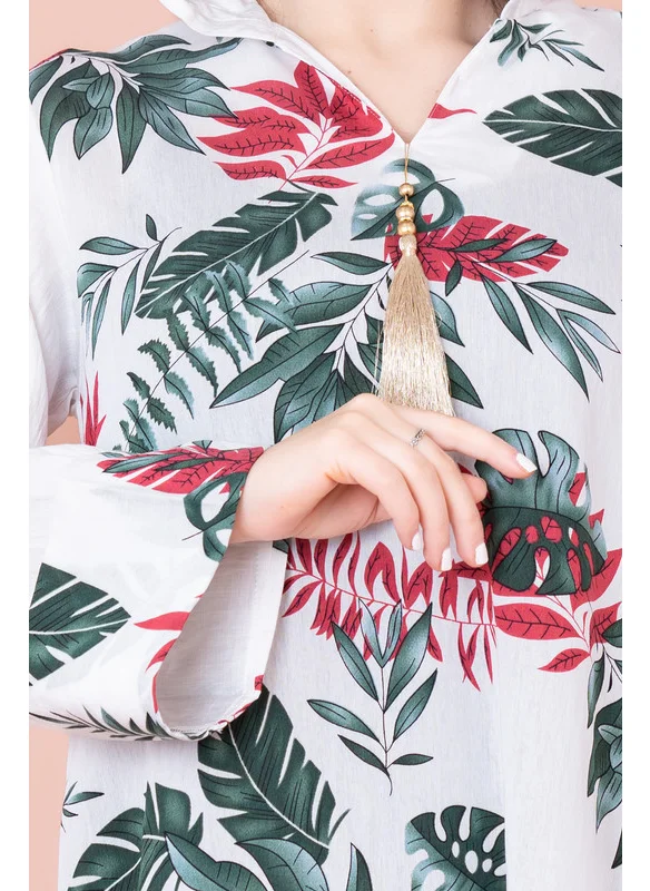 IKKXA Maghrebi Leaf Hooded Jalabiya
