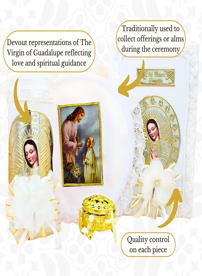 Nuestra Fe First Communion Candle and Bible - Biblia y Vela de Primera comunión para niño (Girl) - Image 5