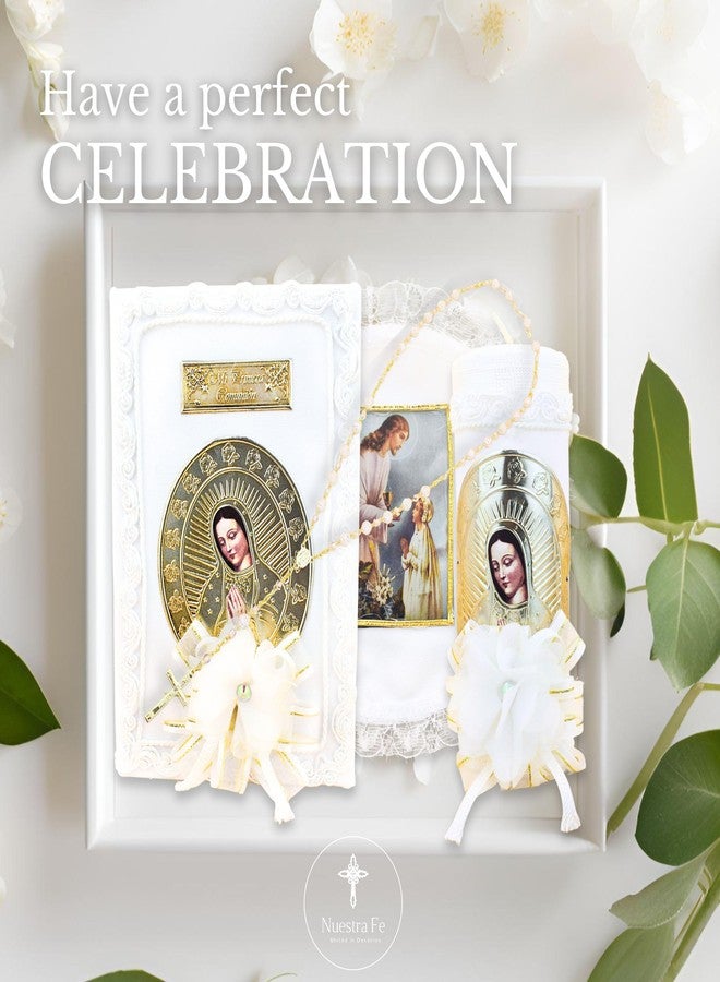 Nuestra Fe First Communion Candle and Bible - Biblia y Vela de Primera comunión para niño (Girl) - Image 2