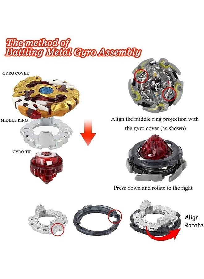 Generic 4 in 1 Beyblade Battling Top Fusion Metal Master Rapidity Fight  - Image 3