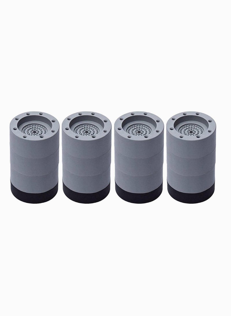 Washing Machine Feet Pads, Non Slip Washing Machine Mat, Washing Machine Support Leg, Shock And Noise Cancelling Washing Machine Support for Protects Laundry Room Floor 4Pcs (8.5cm) - Image 1