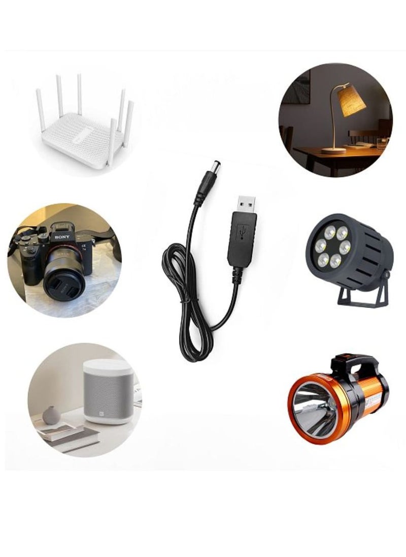 SP - USB Power Cable for Router and USB Light and Audio 1 Meter Black - Image 1