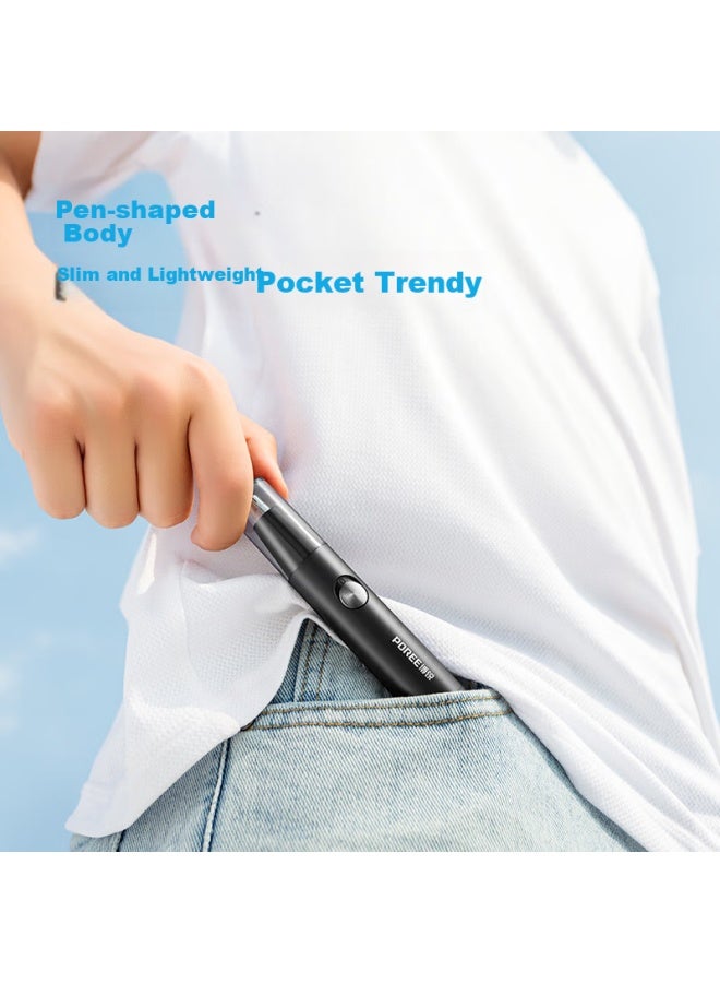 Poree Borui Nose Hair Trimmer For Men, Mini Portable Nose Hair Clipper And Cleaner Ps1252 - Image 4