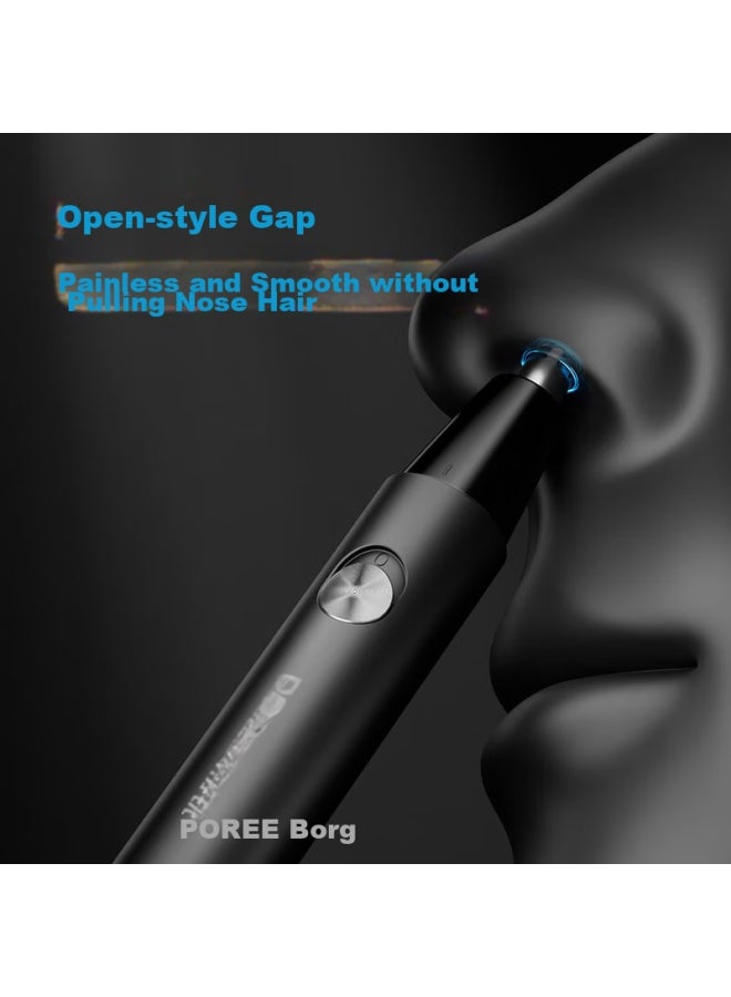 Poree Borui Nose Hair Trimmer For Men, Mini Portable Nose Hair Clipper And Cleaner Ps1252 - Image 1