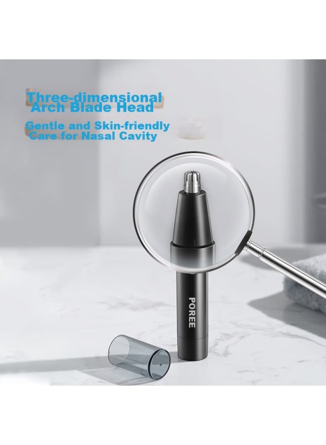 Poree Borui Nose Hair Trimmer For Men, Mini Portable Nose Hair Clipper And Cleaner Ps1252 - Image 2