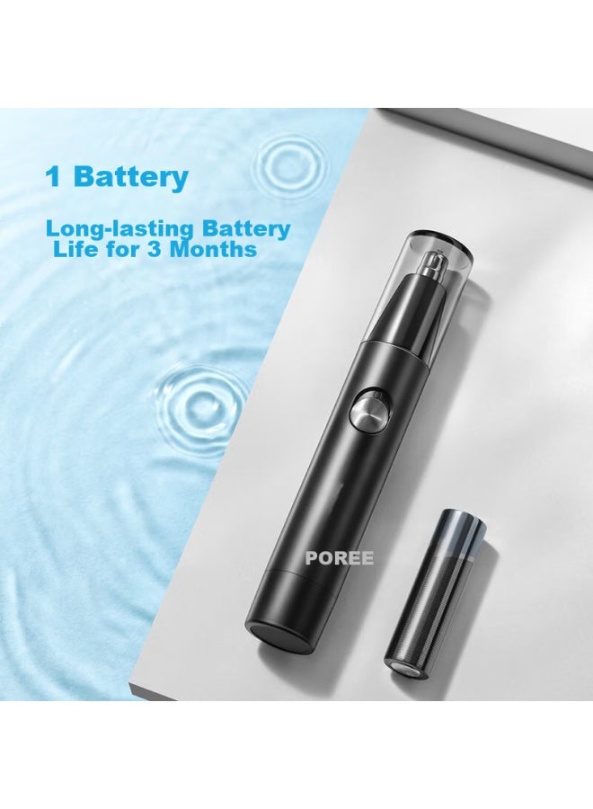 Poree Borui Nose Hair Trimmer For Men, Mini Portable Nose Hair Clipper And Cleaner Ps1252 - Image 3