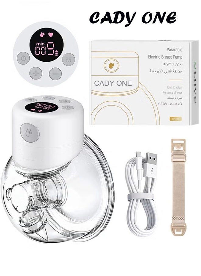Cady One Portable Wireless Breast Pump with 2 Modes and 9 Levels, Digital Display and Smart Timer, Rechargeable  - Image 1