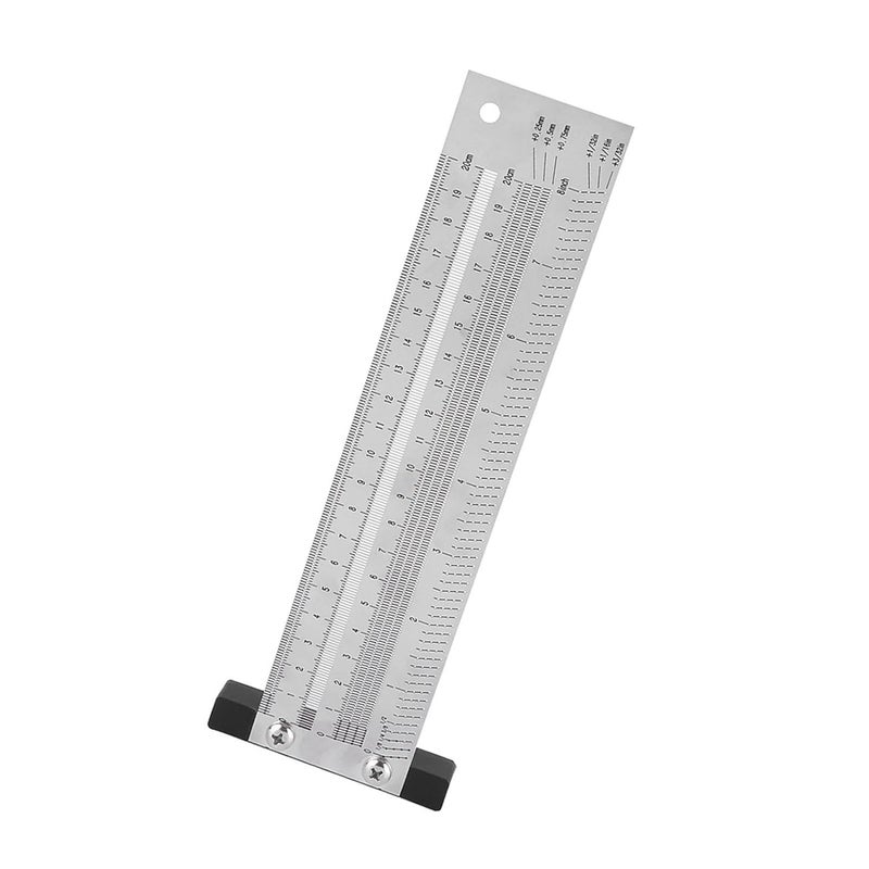 Aqxreight Ultra Marking Ruler Stainless Steel Woodworking Scribing Tool 8 Inch 20 3cm - Image 1