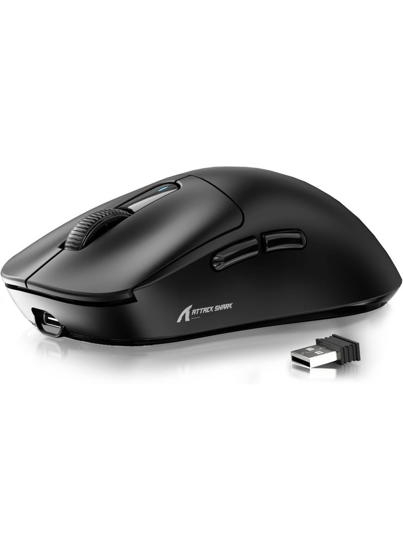 Attack Shark X3 Wireless Gaming Mouse, 26,000 DPI PAW3395 Sensor, Ultra-Light 49g Ergonomic Esports Mouse, Tri-Mode Bluetooth 2.4GHz & Wired Connectivity, 200H Battery Life, Programmable Gaming Mouse for PC, Laptop & Mac - Image 1