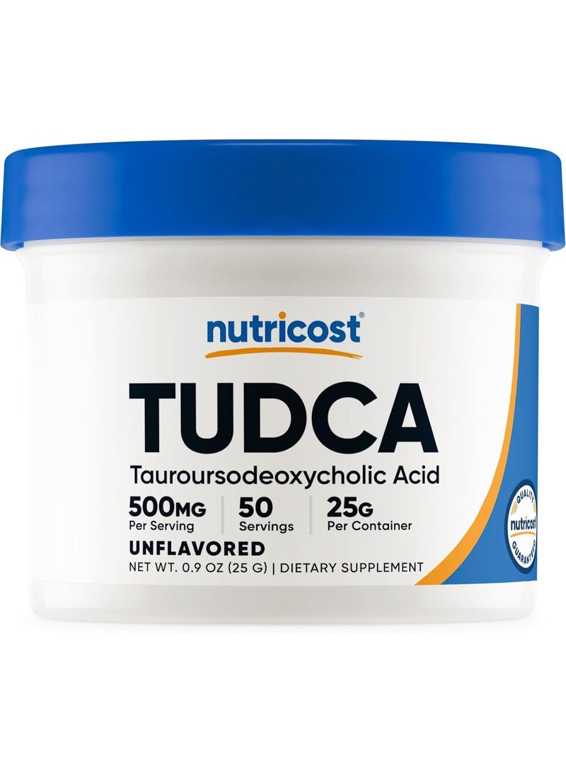 Nutricost بودرة تودكا 25 جرام (حمض التوروروسوديوكسيكوليك) - خالية من الغلوتين، غير معدلة وراثيًا - Image 1