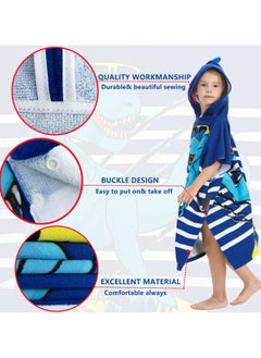 CMGTYYD CMGTYYD  Plus Size Kids Bath Towel for 5-12 Years Toddler, Microfiber Bath Towel Super Soft, Robe Poncho Bathrobe,Boys and Girls Hooded Towels Bath Robe for Kids(Suitable height: 110-155cm)  - Image 2