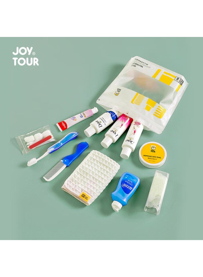 JOY TOUR Joytour Travel Toiletry Set, Business Trip Hotel Toiletries, Small Bottles Of Shampoo And Shower Gel, Shulei High-lux 8-piece Set - Image 2