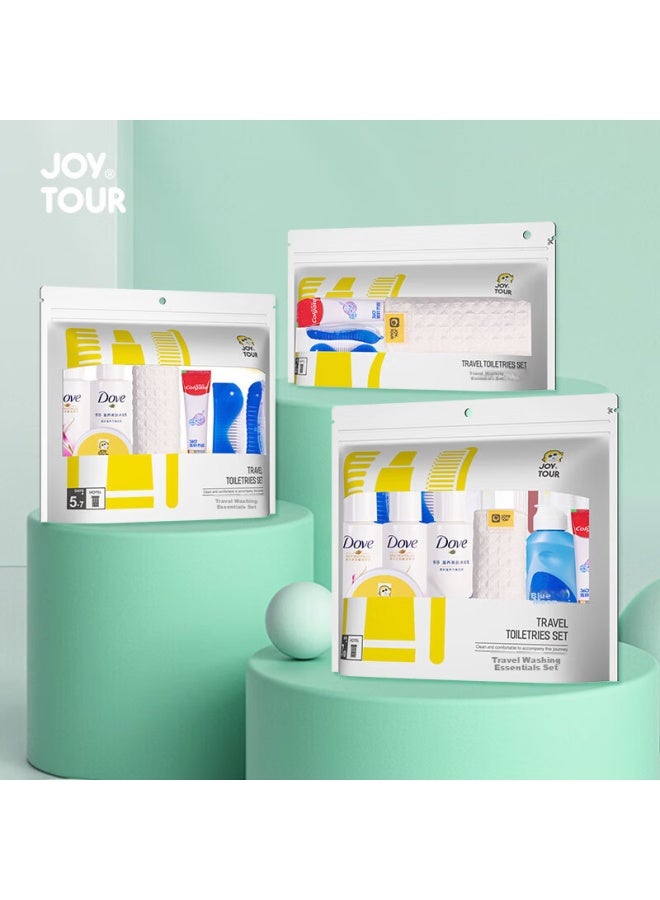 JOY TOUR Joytour Travel Toiletry Set, Business Trip Hotel Toiletries, Small Bottles Of Shampoo And Shower Gel, Shulei High-lux 8-piece Set - Image 3