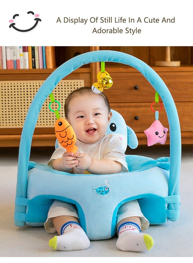 OASIS DESERT Baby Sofa Learn Sitting Chair Nursery Support Seat Pillow Protector Plush Cushion Infant Sitting Chair Baby Support Seat With Plush Toys For Infants Play - Image 3