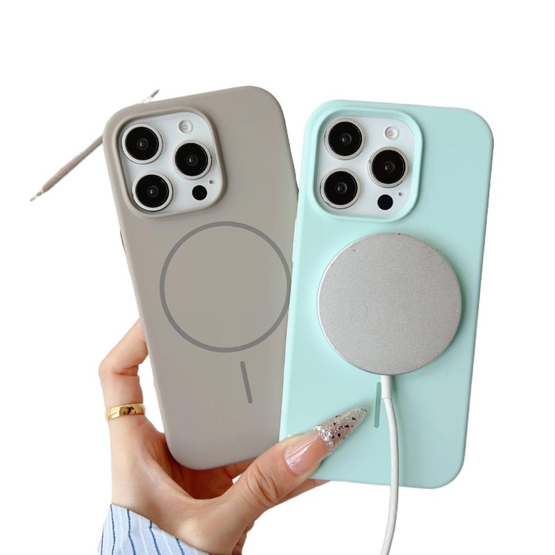 Silicone MagSafe Case for iPhone 14 / 14 Plus / 14 Pro / 14 Pro Max with Strong Magnetic and Anti-Slip Grip plus Shockproof plus Scratch Resistant plus Drop Protection in Charcoal Grey - Veloris - Image 4