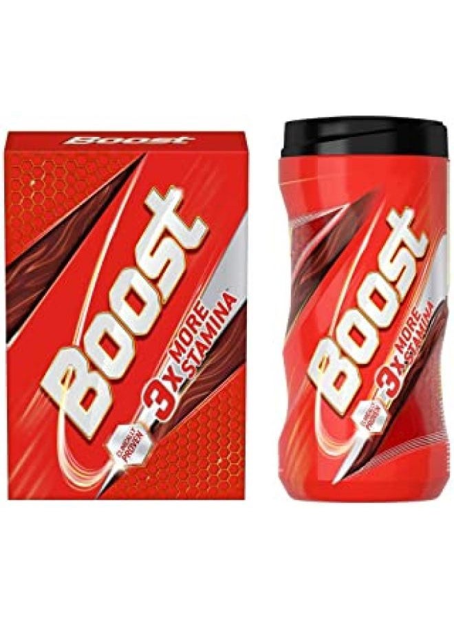 Horlicks - Boost Health, Energy & Sports Nutrition drink - 500 g Refill Pack + Boost Health, Energy & Sports Nutrition drink - 500 g Pet Jar - Image 1