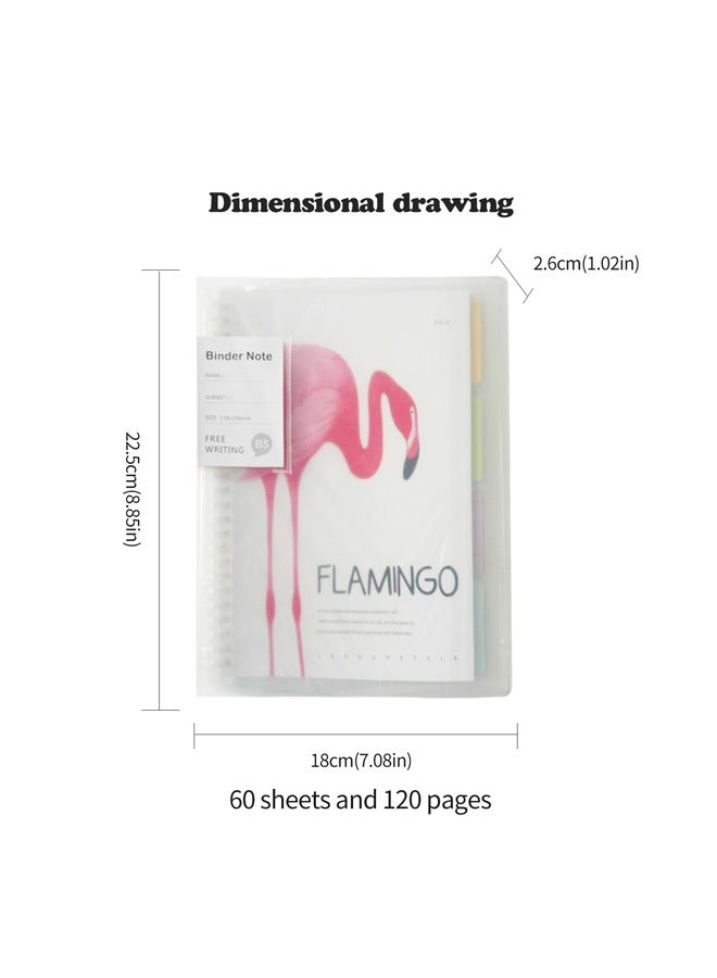 XIANGYU B5 Transparent Pp Cover Ring Binder Notebook Refillable Loose Leaf Journal Note Book 50 Sheets  - Image 2