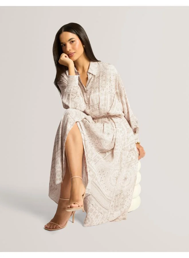 Ted Baker  Printed Midi Shirt Dress for Women | Best Price UAE
