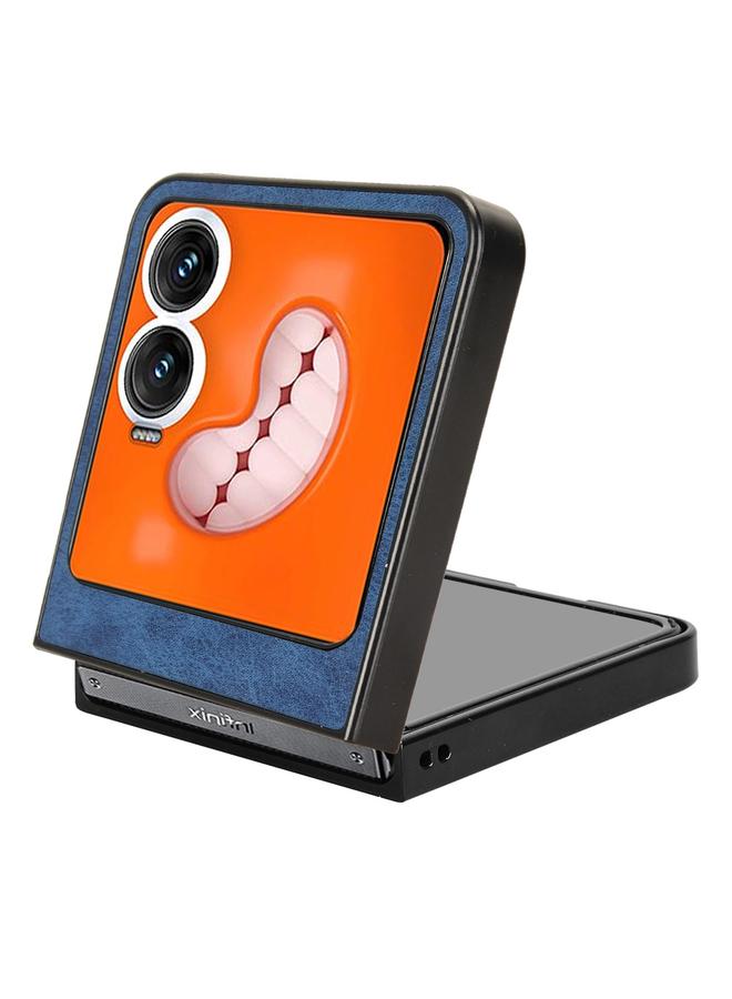 Zaboon Case For Infinix Zero Flip Cow Pattern Sewing Back Cover Phone Case - Image 5