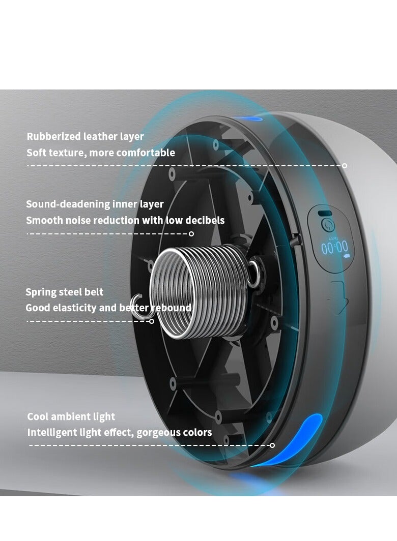 GULFLINK Home Fitness Equipment Smart Abdominal Muscle Wheel Grey - Image 5