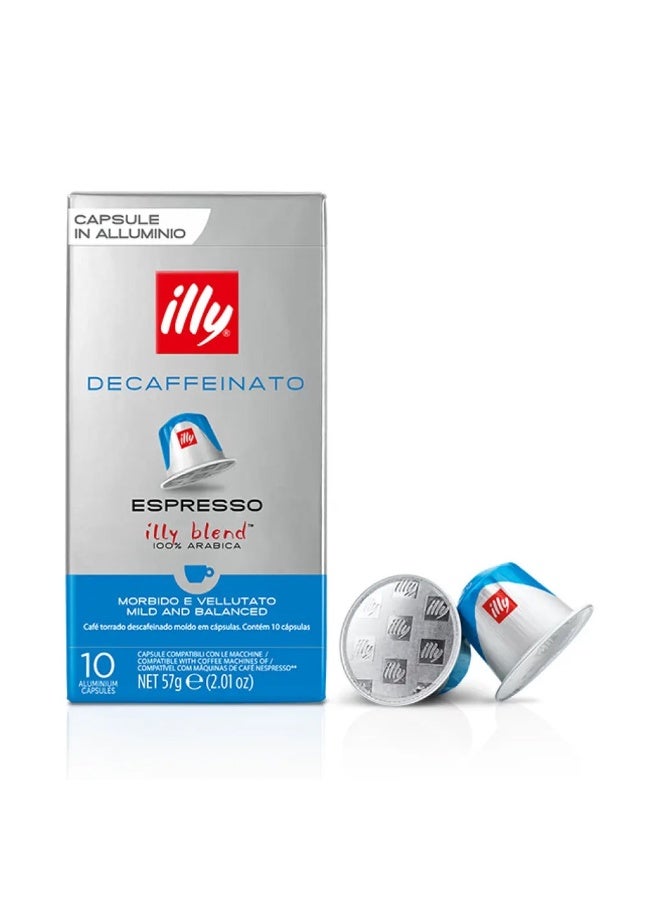 إيلي | كبسولات قهوة إسبريسو منزوعة الكافيين متوافقة مع نسبريسو | تحميص متوسط | 10 كبسولات - Image 1