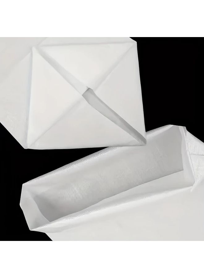 10Pcs Reusable White Woven Plastic Bags Durable PP Material For Shipping Storage - Image 5