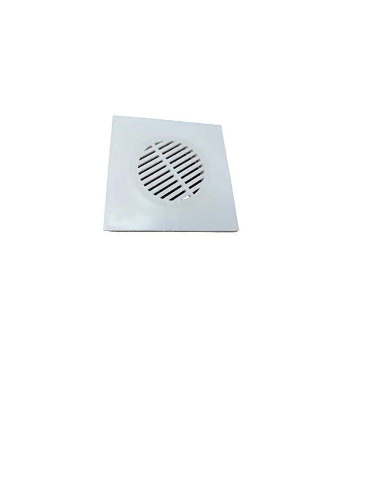 15x15 cm PVC White Bathroom Shower Floor Drain Trap Strainer - Image 2