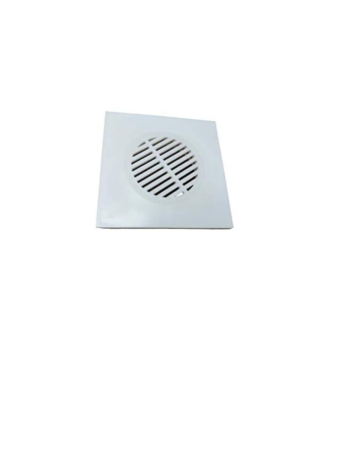 15x15 cm PVC White Bathroom Shower Floor Drain Trap Strainer - Image 3