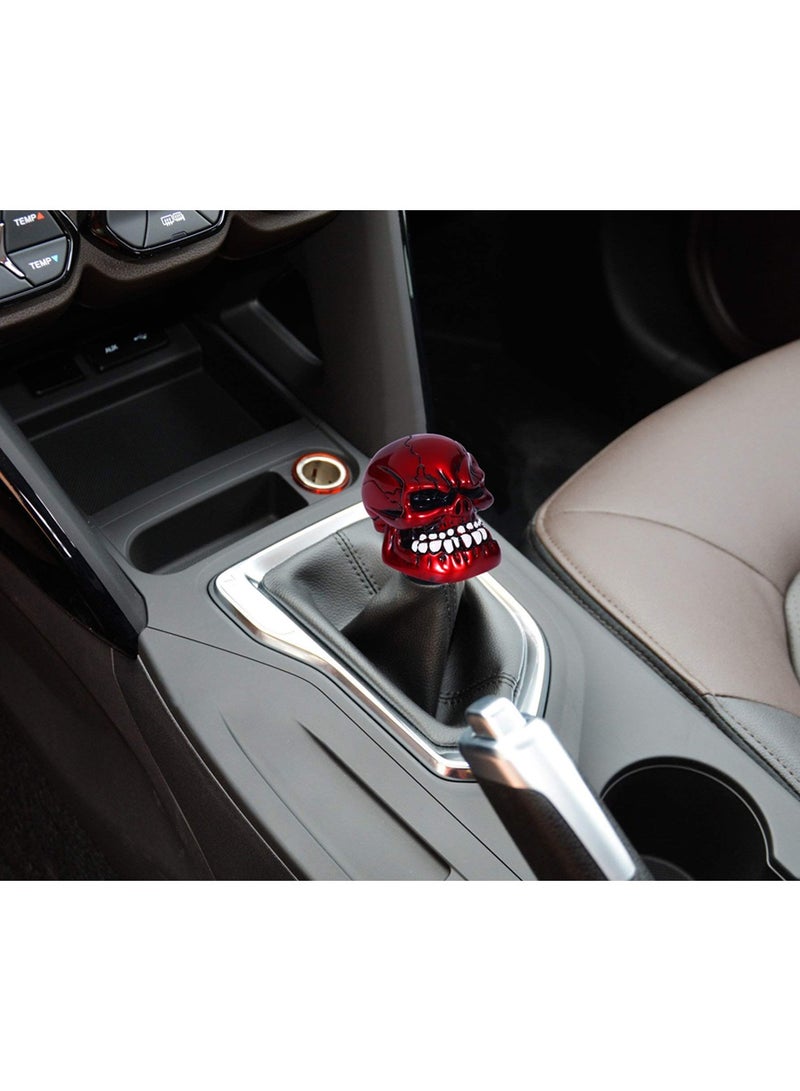Car Modification Skull Head Transmissions Gear Shifter Stick Handle and A Red Color Fit Most Cars Truck SUV - Image 4