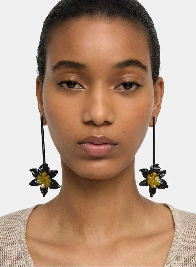 بارفوا أقراط بار مع زهرة