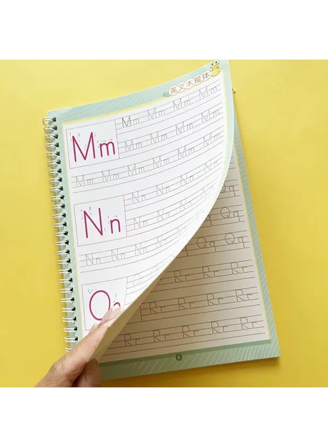 Reusable Grooved Alphabet Tracing Workbook For Kids With Disappearing Ink Pens 1 Set - Image 5