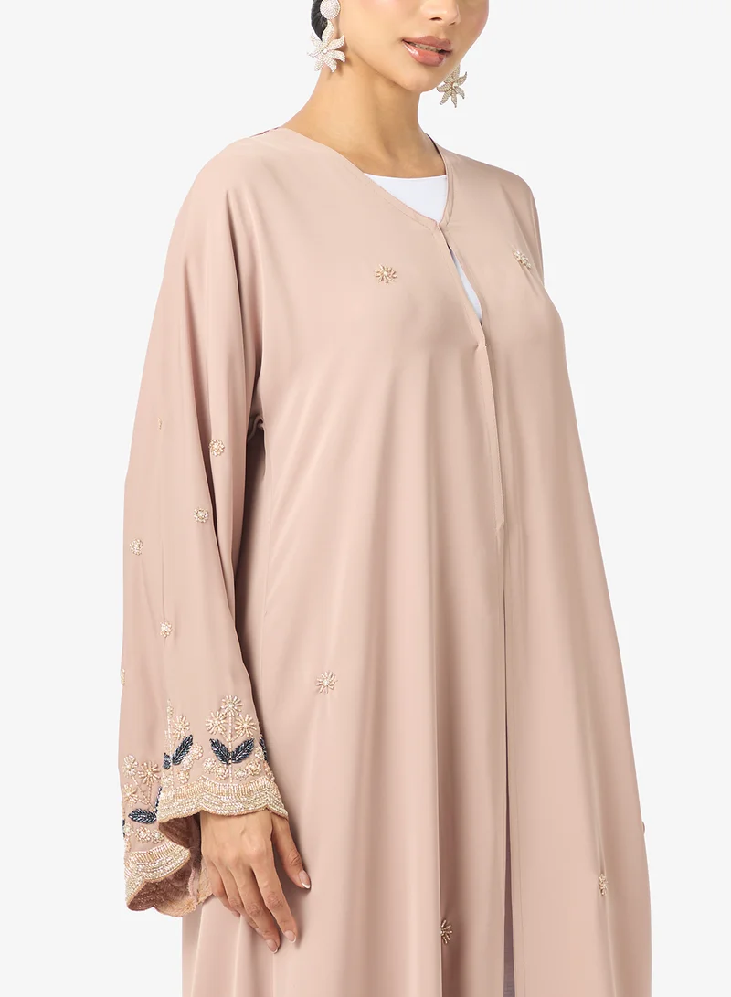 hayas closet  Embellished Flared Sleeve Abaya for Women | Best Price UAE